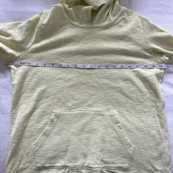 J Jill Hoodie Women’s Key Lime ribbed Cotton Pullover‎ Sweatshirt size small - Picture 10 of 11